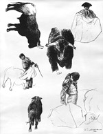 Grafica Florin Teodorescu - Tauromahie